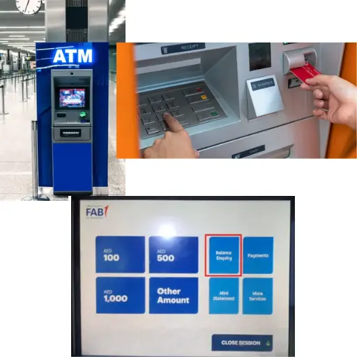 FAB Prepaid Card Inquiry Using ATM Machine